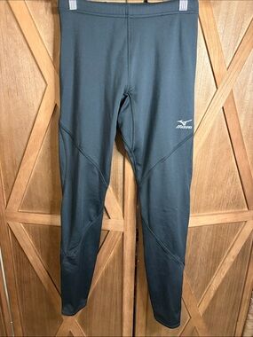 MIZUNO Breath Thermo Women's Thermal Running Tights Pants Black SIZE MEDIUM